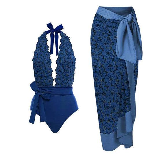 Vintage Beach Dress for Holiday, Retro Swimsuit, Green Bathing Suit, Designer Beachwear, Summer Surf Wear