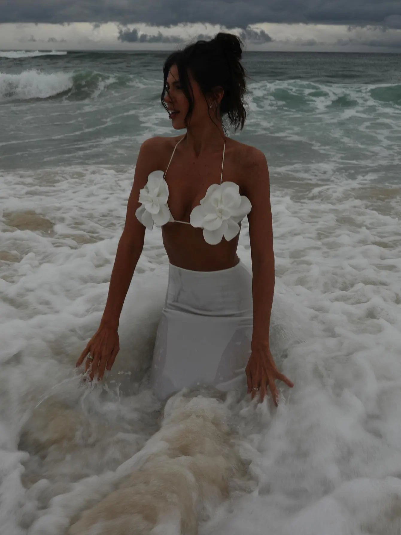 Sexy Bikini Swimsuit with Skirt Bandage Swimwear Women Brazilian Bikini 3 Pcs Bathing Suit A Line Skirt Summer Female