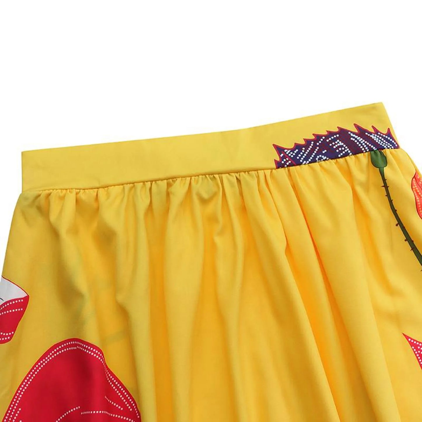 Bohemian Women Long Skirt Large Swing High Waist Floral Printing A-Line Skirt Women Faldas Fashion Casual Party Skirt Pockets