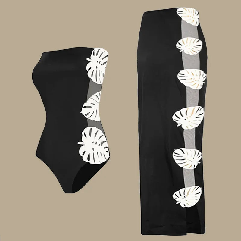Fashion Sexy Designed Bikini And Skirt Set Women 3Pcs Swimming Suit 2025 Summer Holiday Party Outfits Lady Swimwear Beachwear